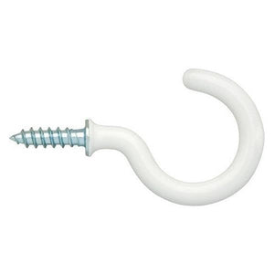 CORRY 1" CUP HOOKS WHITE (4)