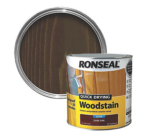 RONSEAL QUICK DRY  W/STAIN SATIN D OAK  2.5L