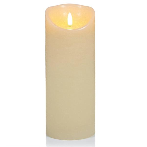 FLICKABRIGHT CANDLE 8X9CM Cream