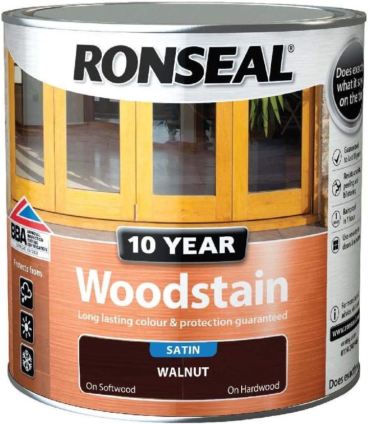 RONSEAL 10 YEAR WOODSTAIN WALNUT 2.5L SATIN