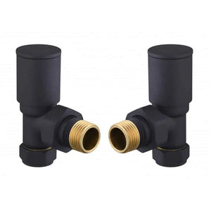 WINGRAVE ANGLED ANTHRACITE RAD VALVES PAIR