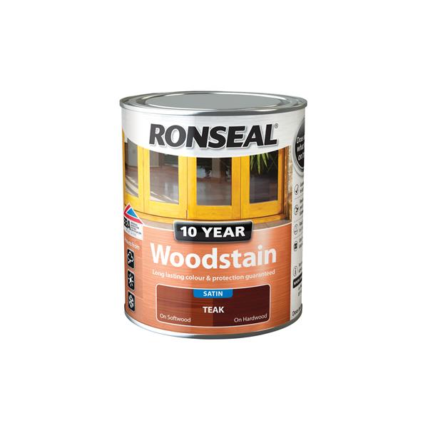 RONSEAL 10 YEAR WOODSTAIN TEAK 750ML