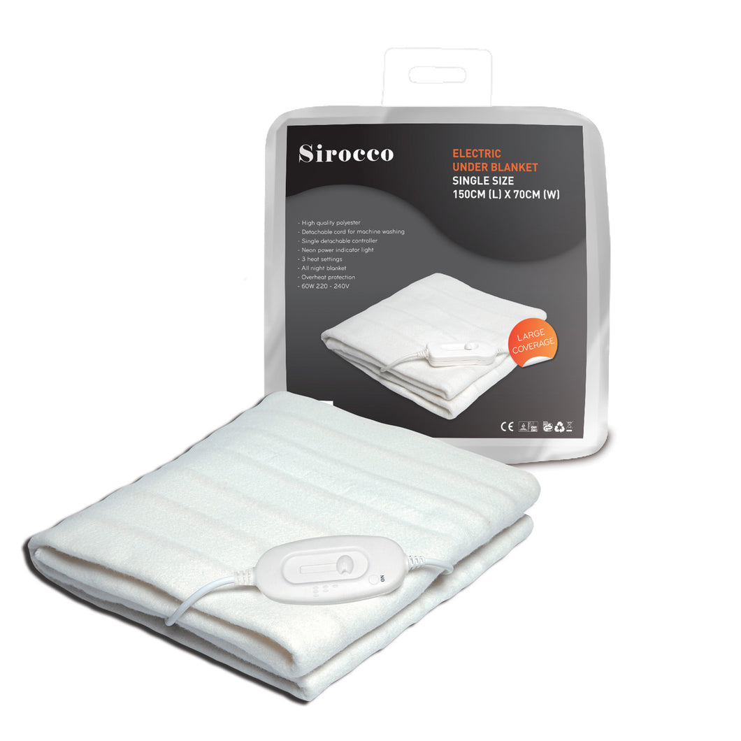 SIROCCO ELECTRIC UNDER BLANKET SINGLE