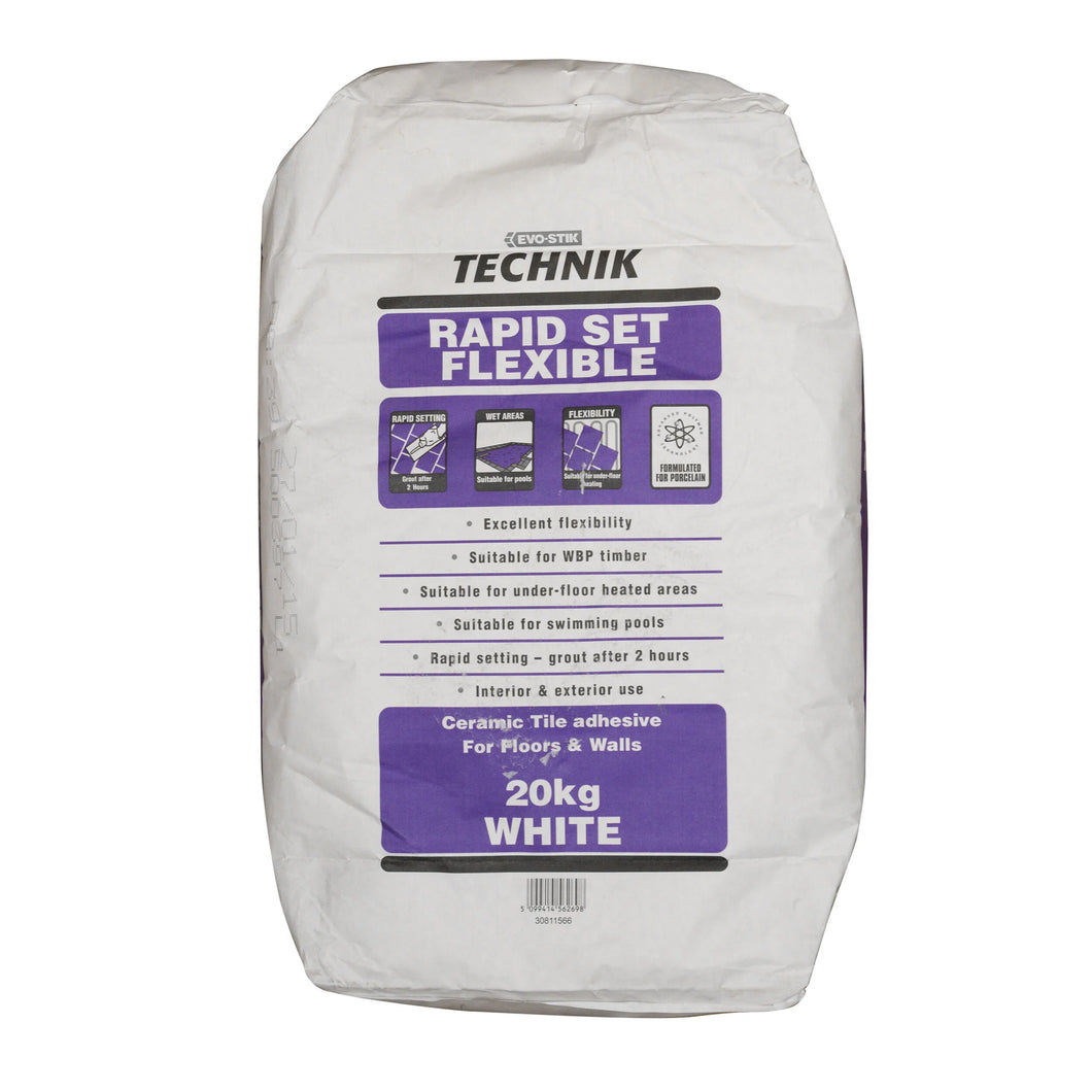 EVODE FLEX TILE ADHESIVE RAPID SET WH 20KG