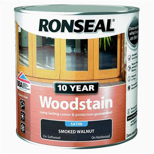 RONSEAL 10 YEAR WOODSTAIN SMOKED WALNUT 750ML