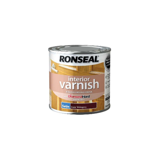 RONSEAL INTERIOR VARNISH SATIN DMAHOG 250ML