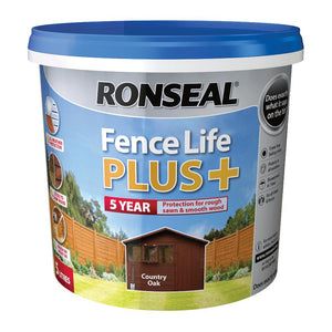 FENCELIFE PLUS COUNTRY OAK 5 ltr -2 for ?35