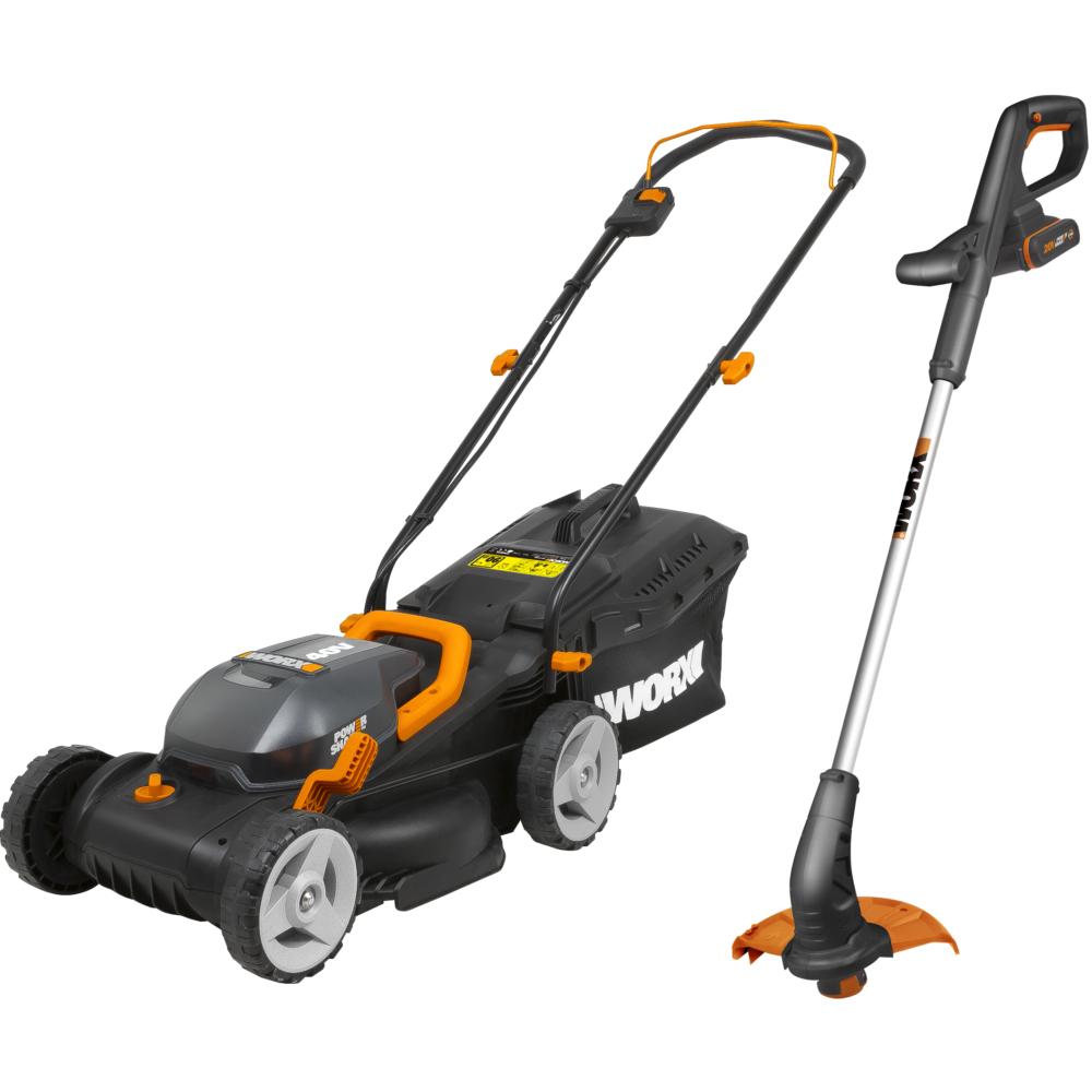 WORX CORDLESS 34CM MOWER/25CM trimmer