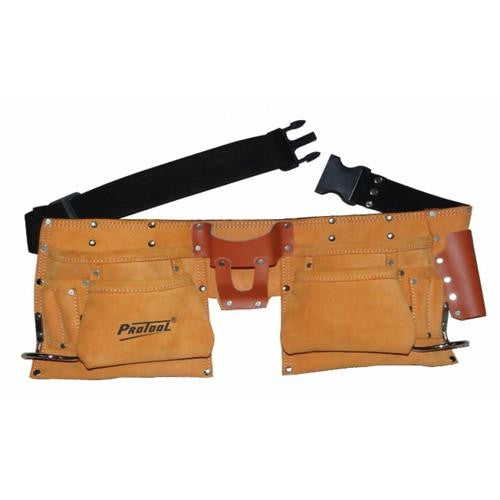 JS PROTOOL FULL LEATHER DBL TOOL POUCH