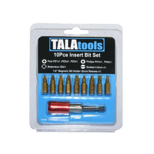 TOB TALA 10PCE INSERT BIT SET