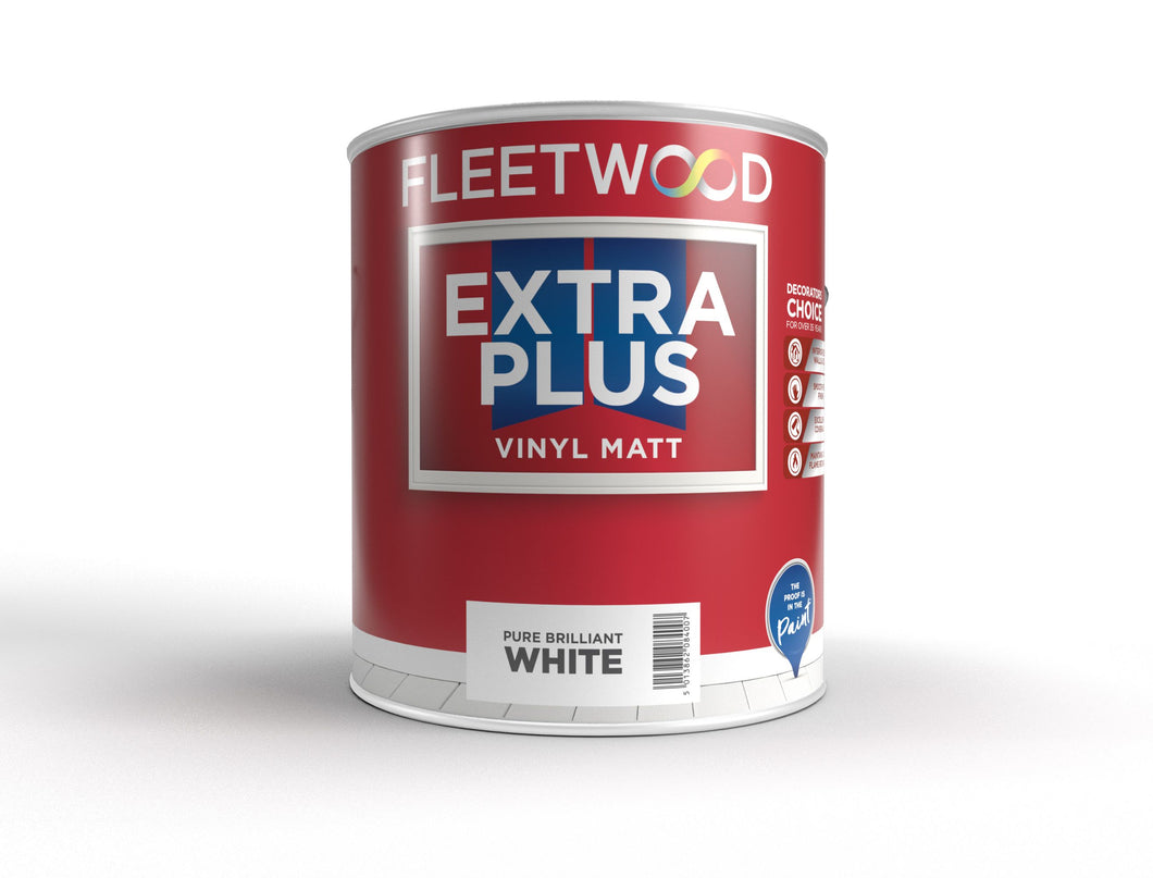 FLEETWOOD EXTRA PLUS MATT 5LT B WHITE