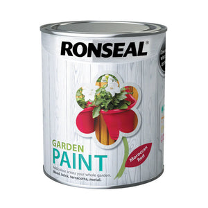 RONSEAL GARDEN PAINT MOROCCAN RED 750ML