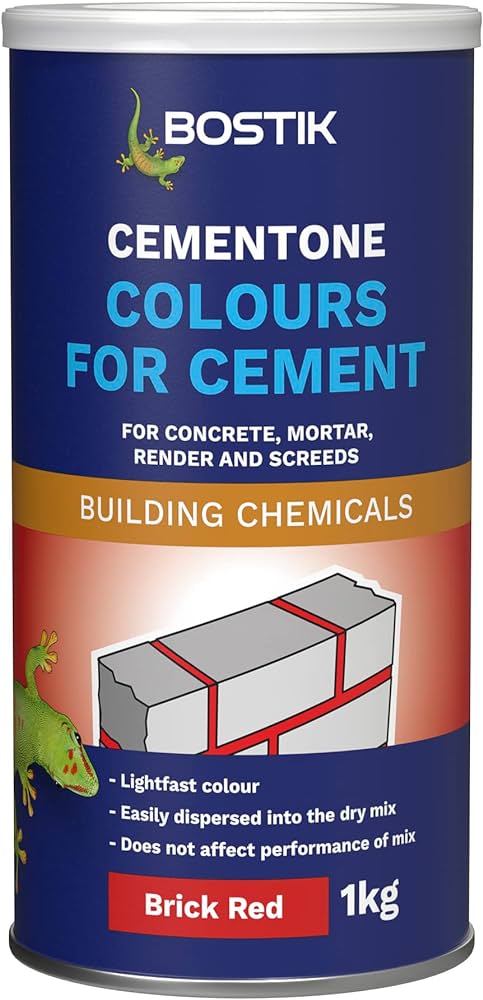 EVODE CEMENT COLOURING TILE RED 1KG