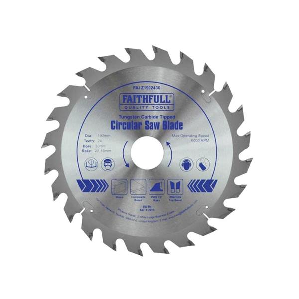 TBANK FAIFULL CIRC SAW BLADE 190X30X24T