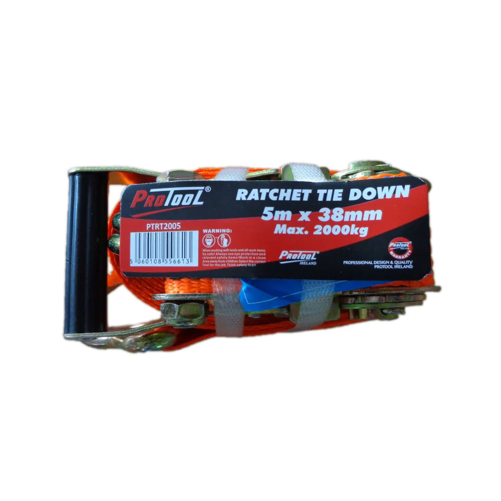 JS PROTOOL Rachet Tie Down 5m x 38mm