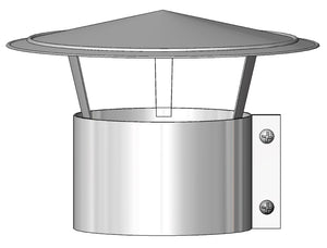 MIFLUE 125MM DOUBLE SKIN FLEXI FLUE COWL SF