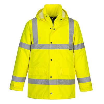 PORTWEST HI-VIS TRAFFIC  JACKET LGE