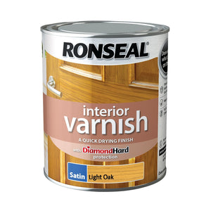 RONSEAL INTERIOR VARNISH SATIN L OAK 750ML