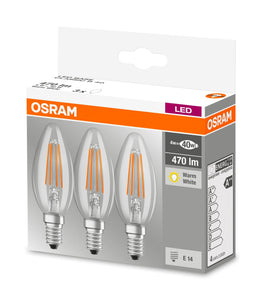 POWERLINE OSRAM 4W 40W E14 PACK 3 BULBS