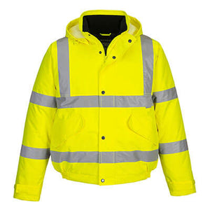 PORTWEST HI-VIS BOMBER JACKET YELLOW