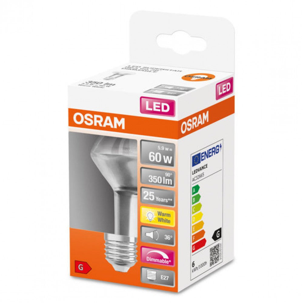 PLINE OSRAM E27 R63 LED DIMMABLE SPOT 60W