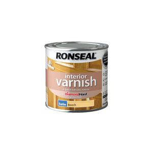 RONSEAL INTERIOR VARNISH SATIN BEECH 250ML