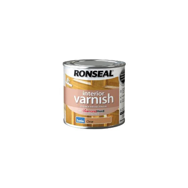 RONSEAL INTERIOR VARNISH SATIN CLEAR 250ML