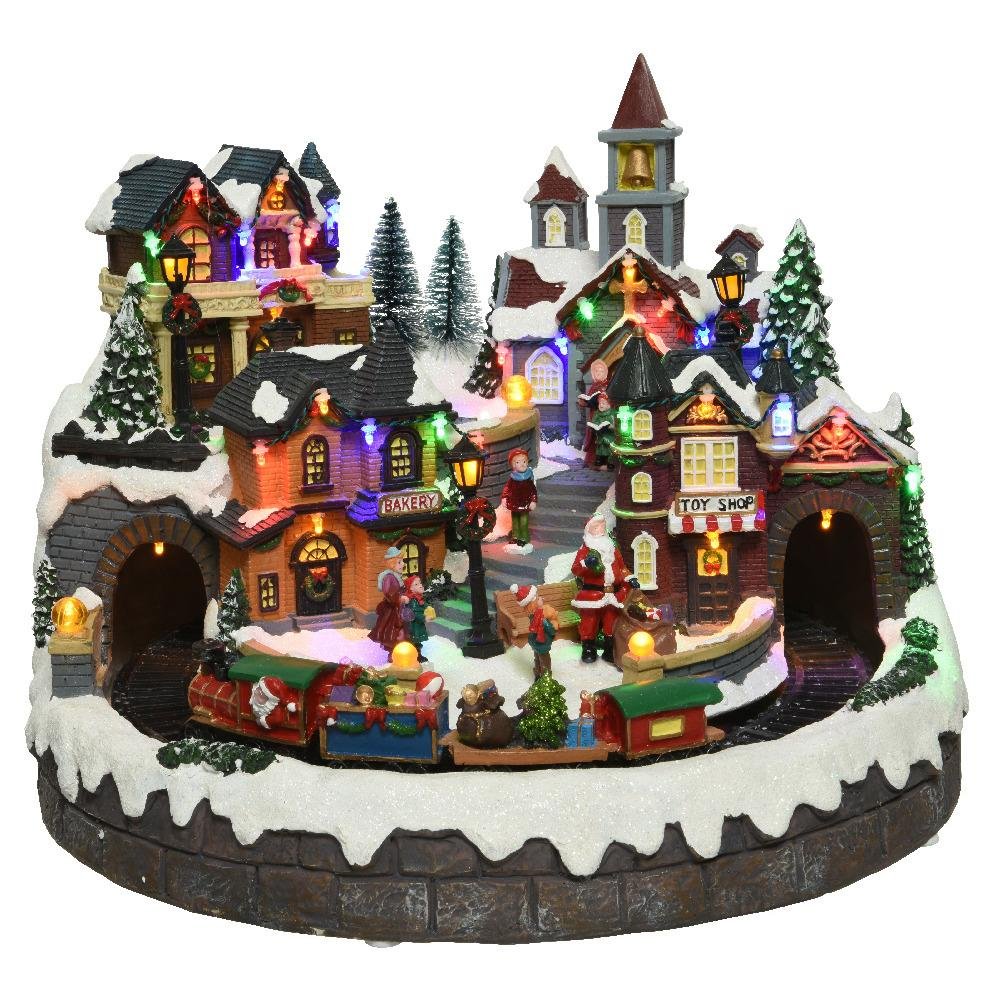 AMA LUMINEO LED MUSICAL WINTER VILLAGE SCENE