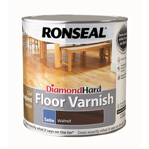 RONSEAL INTERIOR VARNISH SATIN WALNUT 250ML