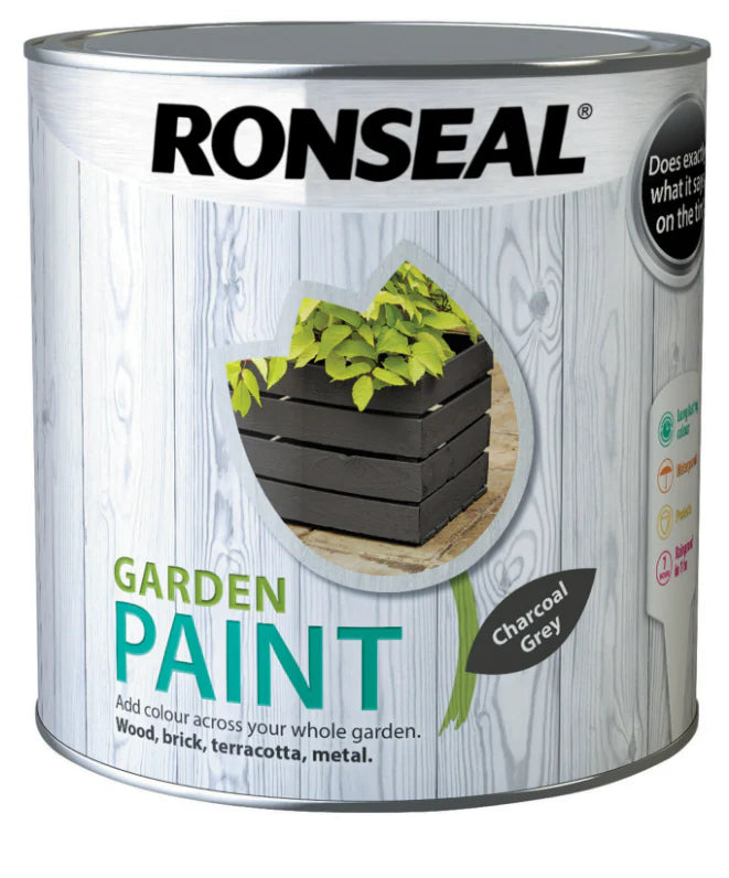 RONSEAL GARDEN PAINT CHARCOAL GREY 750ML